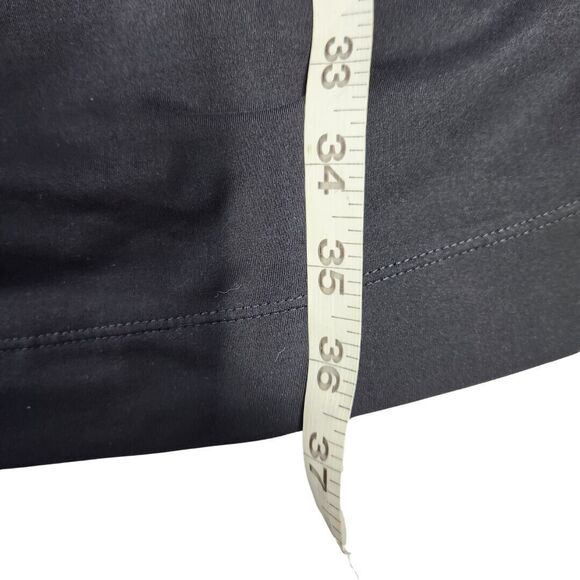 Merrell Womens Sz L Dress Long Sleeve Heavy Stretch Tie Waist Knee Length Black - Picture 10 of 10